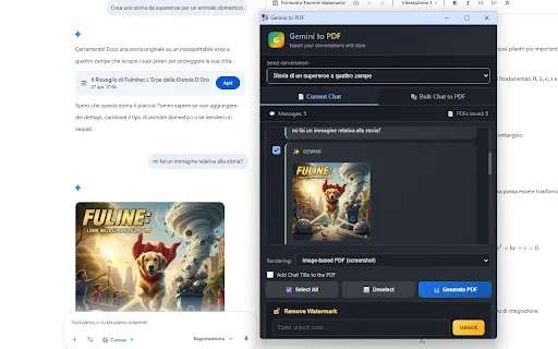 Download Gemini to PDF Saver – Ekspor Chat Gemini ke PDF Mudah - Screenshot 1
