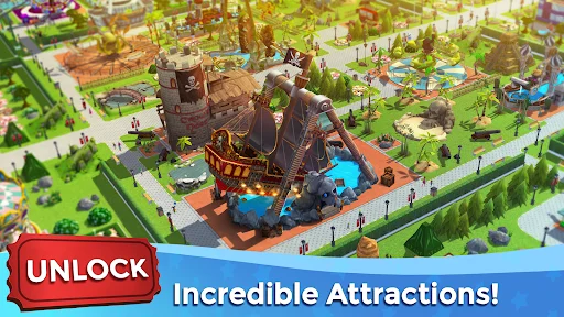 Download RollerCoaster Tycoon Touch Terbaru – Bangun Taman Hiburan - Screenshot 11