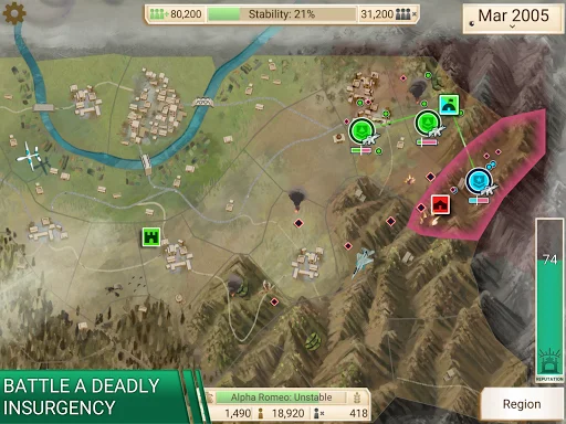 Download Rebel Inc. Terbaru – Simulasi Strategi Paling Menantang - Screenshot 9