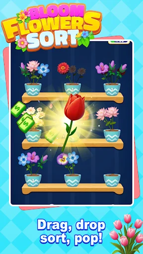 Unduh Bloom Flowers Sort: Lucky Terbaru – Game Puzzle Santai - Screenshot 1