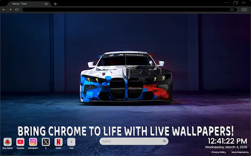 Download BMW M4 Live Wallpaper Terbaru – Tema Mobil Mewah - Screenshot 2