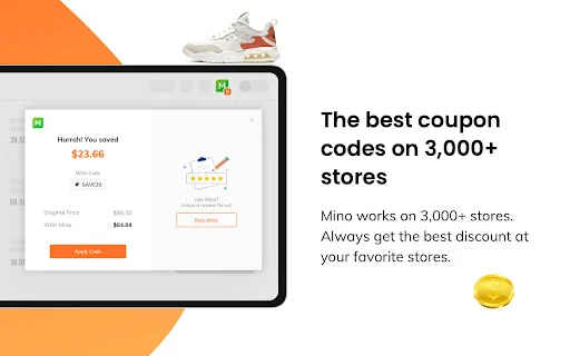 Download Mino: Kupon Otomatis & Cashback Terbaik – Gratis - Screenshot 3