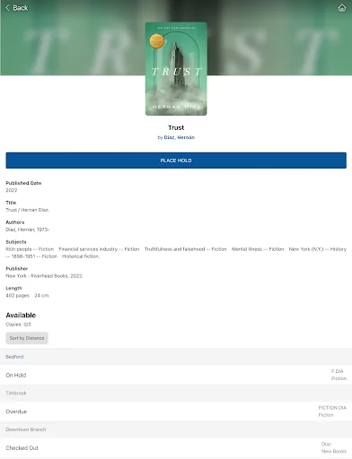 Download Bedford Public Library System – Akses Perpustakaan Mudah - Screenshot 16