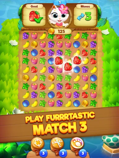 Download Tropicats: Tropical Match3 Terbaru – Game Puzzle Kucing - Screenshot 11