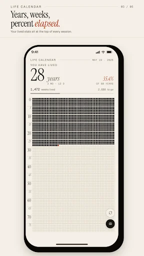 Download Life Calendar APK Terbaru – Visualisasikan Hidup Anda - Screenshot 4