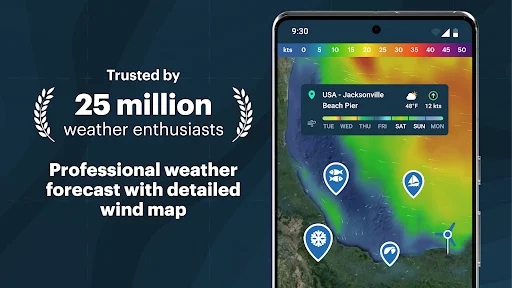 Download Windy.app Terbaru – Prakiraan Cuaca & Angin Akurat - Screenshot 1