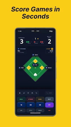 Download ScoreBook – Baseball Scoring Terbaru – Aplikasi Skor Gratis - Screenshot 2