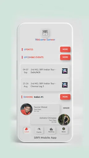 Unduh Aplikasi SRFI Terbaru – Ikuti Berita Squash India Gratis - Screenshot 1