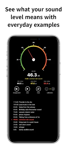 Download Sound Decibel Meter dB Live – Cek Kebisingan Gratis - Screenshot 6