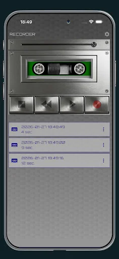 Download Voice Recorder – Retro Tape Terbaru – Rekam Audio Klasik - Screenshot 5