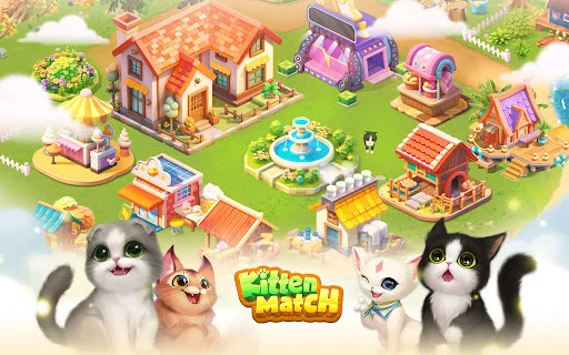 Download Kitten Match Terbaru – Game Puzzle Kucing Lucu Gratis - Screenshot 6