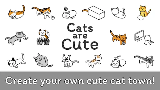Download Cats are Cute: Cat Town Idle Terbaru – Game Kucing Lucu - Screenshot 1