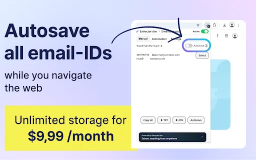 Email Extractor: Ekstrak Email Otomatis & Cepat – Unduh Sekarang - Screenshot 3