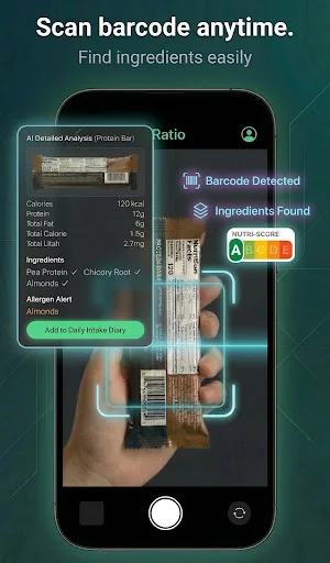 Download Ratio: Food & Calorie Tracker Terbaru – Aplikasi Diet AI - Screenshot 2