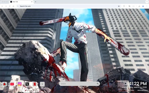 Download Chainsaw Man Live Wallpaper Chrome Terbaru Gratis - Screenshot 3