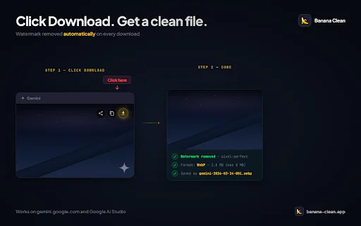 Hapus Watermark Gemini – Banana Clean Terbaru & Gratis - Screenshot 1