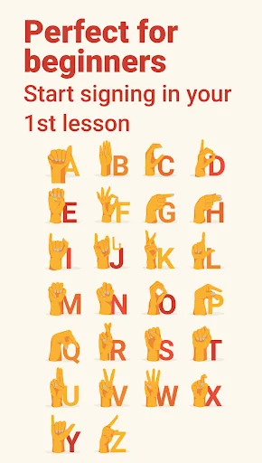 Download Lingvano: Belajar Bahasa Isyarat ASL Mudah & Cepat - Screenshot 2