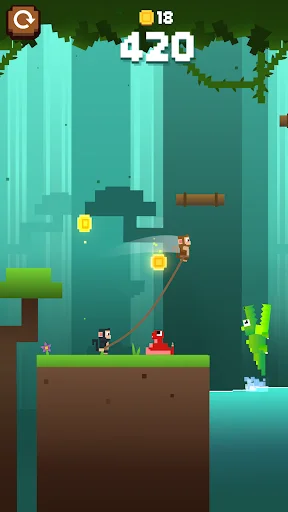 Download Monkey Ropes Terbaru – Game Petualangan Seru & Gratis - Screenshot 1