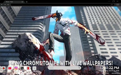 Download Chainsaw Man Live Wallpaper Chrome Terbaru Gratis - Screenshot 2