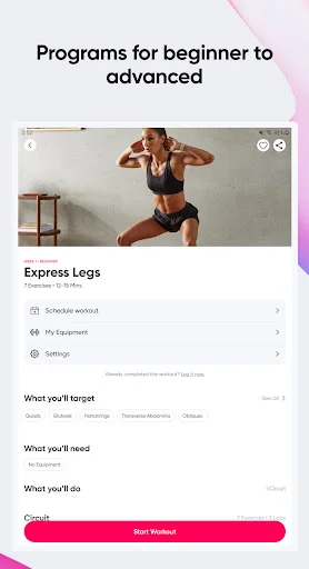 Download Sweat: Fitness App For Women Terbaru – Olahraga di Rumah - Screenshot 14