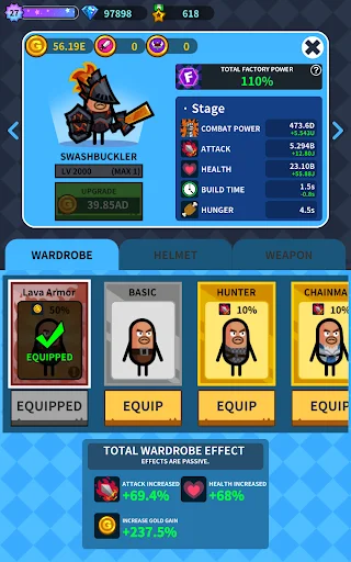 Download Hero Factory – Idle Tycoon Terbaru – Game Simulasi Seru - Screenshot 21