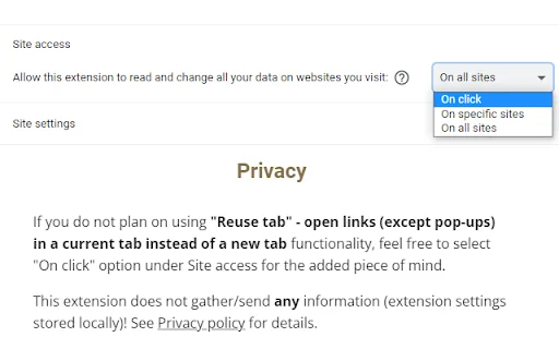 Open Link in Same Tab Terbaru – Kelola Tab Chrome Lebih Mudah - Screenshot 2